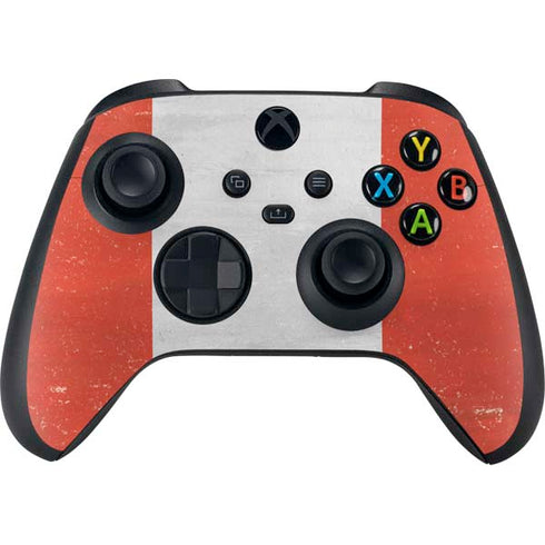 Peru Flag Distressed Xbox Series X Controller Skin